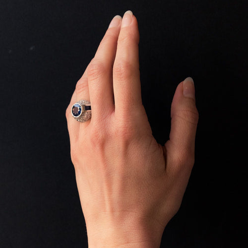 Bague 49 Bague Saphirs et Diamants 58 Facettes 6228-50
