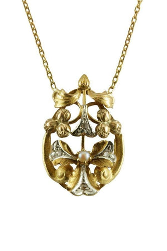 Collier Collier art nouveau 58 Facettes 21141