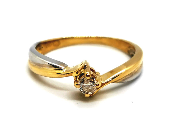 Bague 52 Bague Solitaire Or jaune Diamant 58 Facettes 1091906CD