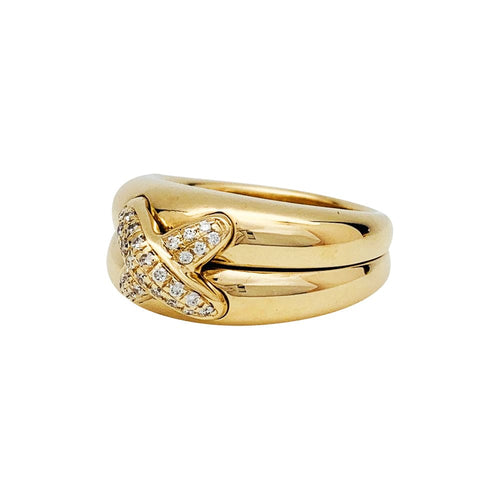 Bague 54 Bague Chaumet, "Liens", or jaune et diamants. 58 Facettes 30257