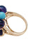 Bague 50 Bague Cartier "Délices de Goa" or jaune, diamant, turquoises, améthystes. 58 Facettes 30016