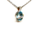 Collier Collier Chaîne + pendentif Or blanc Topaze 58 Facettes 1141225CD