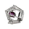 Broche Broche Cartier Art Déco en platine diamants et rubis étoilé. 58 Facettes 30488