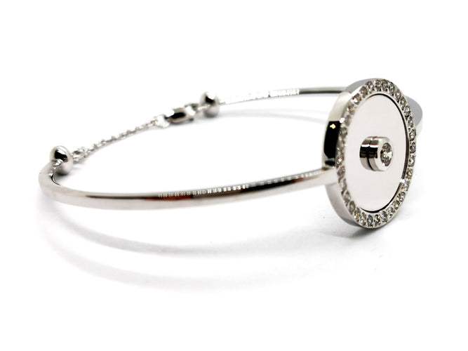 Bracelet Bracelet Jonc Or blanc Diamant 58 Facettes 1126003CN