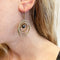 Boucles d'oreilles Boucles d'oreilles pendantes "Galaxie" en or jaune et perles. 58 Facettes 30551
