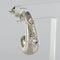 Boucles d'oreilles Boucles d'oreilles or blanc satiné diamants 58 Facettes YS66B