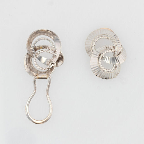 Boucles d'oreilles Boucles d'oreilles clips or blanc vintage 58 Facettes 21-169