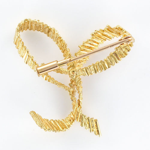 Broche Broche noeud or jaune 58 Facettes 20-235