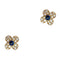 Boucles d'oreilles Boucles d'oreilles Van Cleef et Arpels, "Trèfles" or jaune, diamants et saphirs 58 Facettes 30379