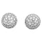 Boucles d'oreilles Boucles d'oreilles demi-sphères en or blanc et diamants. 58 Facettes 29942