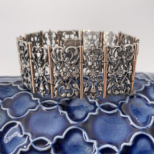 Bracelet Bracelet ancien argent et vermeil 58 Facettes 20-406