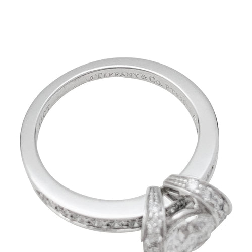 Bague 48 Bague Tiffany&Co. "Ribbon" en platine, diamant 0,55 carat. 58 Facettes 29796