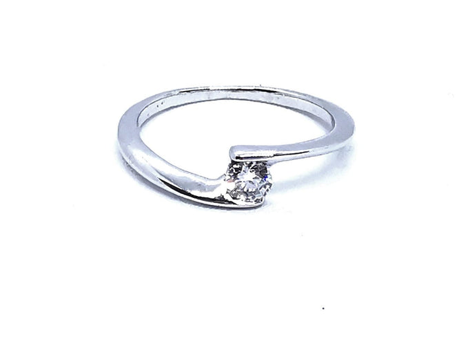 Bague 50 Bague Solitaire Or blanc Diamant 58 Facettes 876344CD