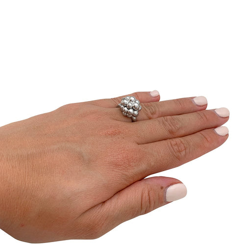 Bague 50 Bague Boucheron, "Grains de Mûre", or blanc. 58 Facettes 29954