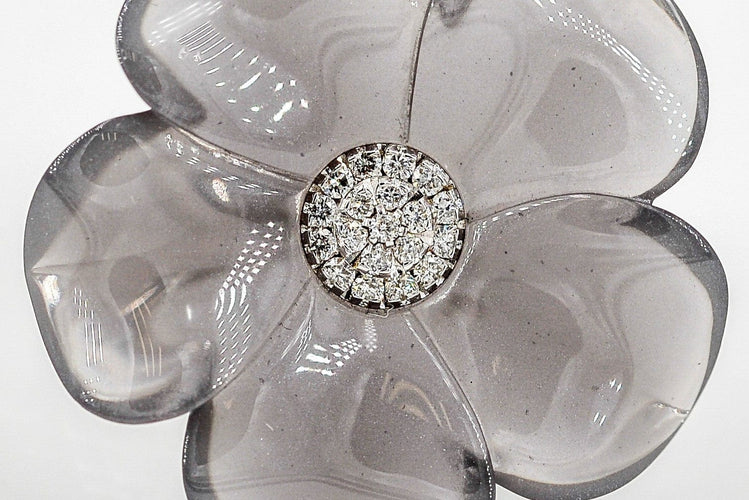 Bague 53 André Benitah Bague Printania Or blanc Diamant 58 Facettes 06210CD