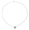 Collier Collier "Coeur" en platine et diamants. 58 Facettes 30394