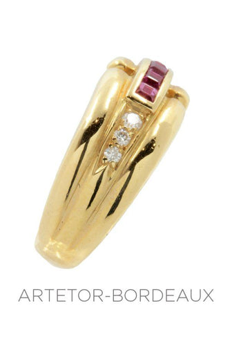 Bague 52 Bague rubis et diamants 58 Facettes 10931