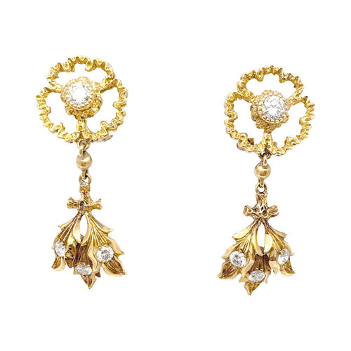 Boucles d'oreilles Boucles d'oreilles Buccellati or jaune et diamants. 58 Facettes 26869