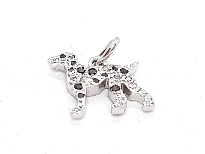 Pendentif Dodo Pomellato Pendentif Dalmatien Dalmatien Or blanc Diamant 58 Facettes 00730CN