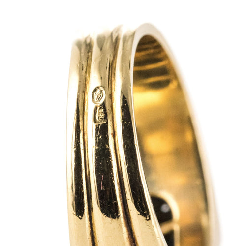 Bague 51 Bague tank or jaune 3 diamants 58 Facettes 20-153-54