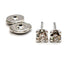 Boucles d'oreilles Boucles d'oreilles Puces Or blanc Diamant 58 Facettes 1089901CD