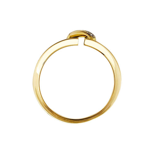 Bague 53 Bague Chaumet jaune et diamants, collection "Liens". 58 Facettes 30434