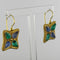 Boucles d'oreilles Boucles d'oreilles Vermeil Cristaux verts et bleus 58 Facettes GO008