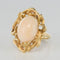 Bague 51 Bague corail peau d'ange et diamant 58 Facettes 18-317-51