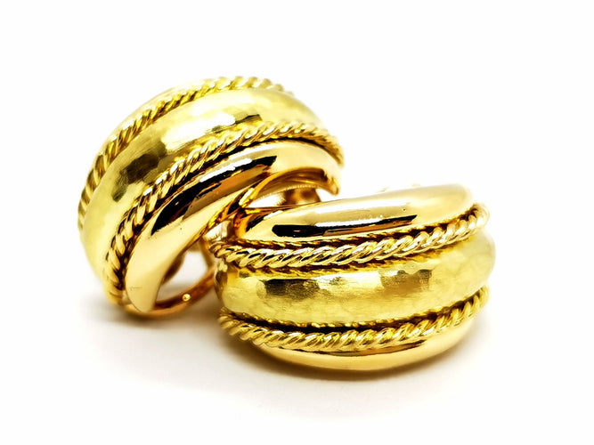 Boucles d'oreilles Boucles d'oreilles Or jaune 58 Facettes 1176283CN