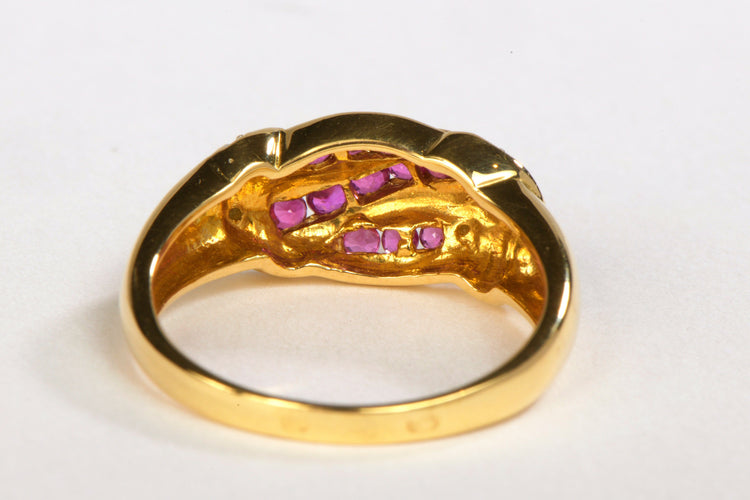Bague 58 Bague Or jaune Rubis 58 Facettes 00188CN