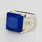 Bague 54 Bague lapis lazuli cristal de roche et diamants 58 Facettes 17-358-54-1