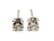Boucles d'oreilles Boucles d'oreilles Puces Or blanc Diamant 58 Facettes 1089901CD