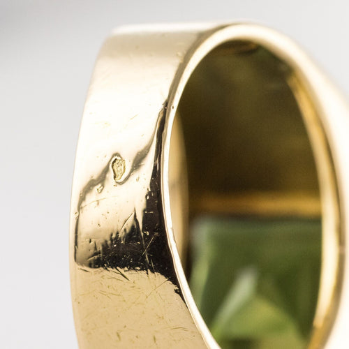 Bague 54 Chevalière ancienne tourmaline 58 Facettes 19-658-51