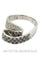Bague 51 Bague diamants noirs et blancs 58 Facettes 12531