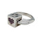 Bague 54 Bague Dé en or blanc diamants noirs et rubis. 58 Facettes 30416