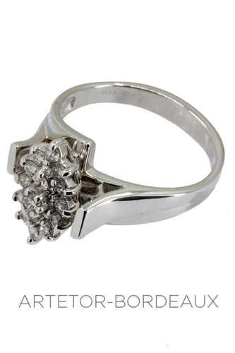 Bague 61 Bague diamants années 50' 58 Facettes 33511
