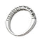 Bague 53 Alliance demi-tour or blanc, diamants. 58 Facettes 30365