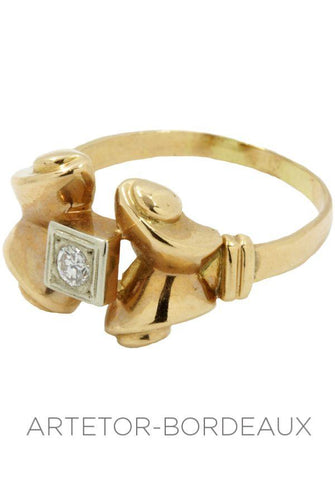 Bague 57 Bague  années 50' 58 Facettes 16181