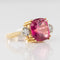 Bague 54 Bague tourmaline coussin et diamants 58 Facettes 18-154-54
