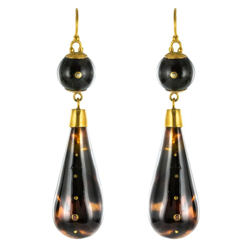 Boucles d'oreilles Boucles d'oreilles écailles cloutées d'or 58 Facettes 19-258A
