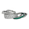 Bague 54 Bague De Grisogono, modèle "Jiya", en or blanc, diamants et émeraudes. 58 Facettes 29213