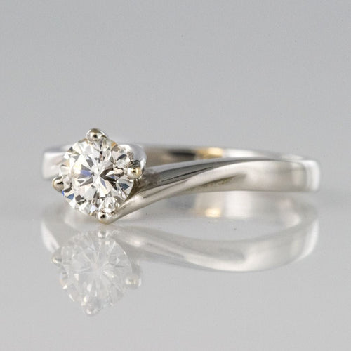 Bague 48 Solitaire or blanc diamant 58 Facettes 00-145-5677559-53