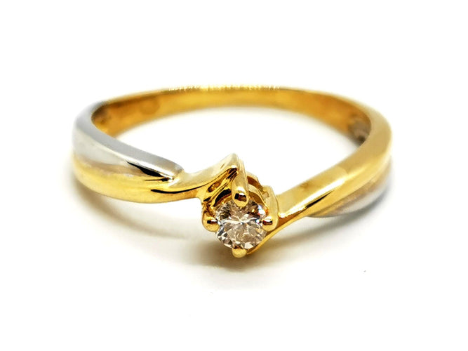 Bague 52 Bague Solitaire Or jaune Diamant 58 Facettes 1091906CD