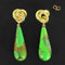 Boucles d'oreilles Boucles d'oreilles or jaune et turquoise du Turkménistan 58 Facettes 17-323