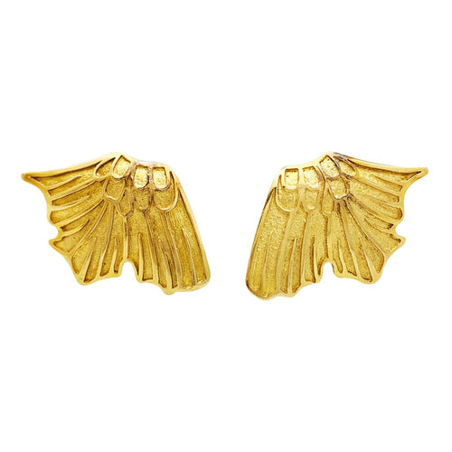 Boucles d'oreilles Boucles d'oreilles Lalaounis "Ailes" en or jaune. 58 Facettes 30512