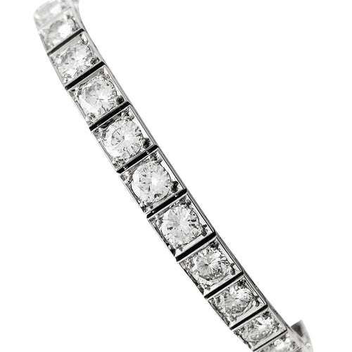Bracelet Bracelet ligne en platine et diamants. 58 Facettes 30261
