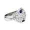 Bague 53 Bague Bulgari "Serpenti" en or blanc, diamants et saphirs. 58 Facettes 30128