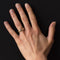 Bague 54 Alliance mobile or blanc or jaune diamants 58 Facettes 18-397-54