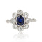 Bague 58 Bague ancienne marguerite saphir diamants 58 Facettes 21-197-58