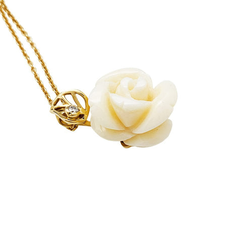 Collier Collier Dior, "Rose Dior Pré Catelan", corail, diamant et or. 58 Facettes 30645